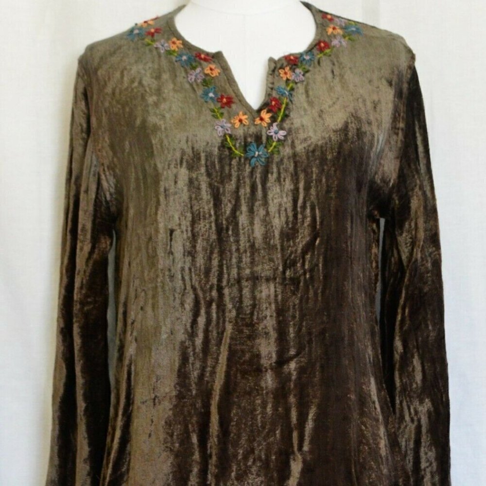 Best United Garment Company Brown Faux Velvet